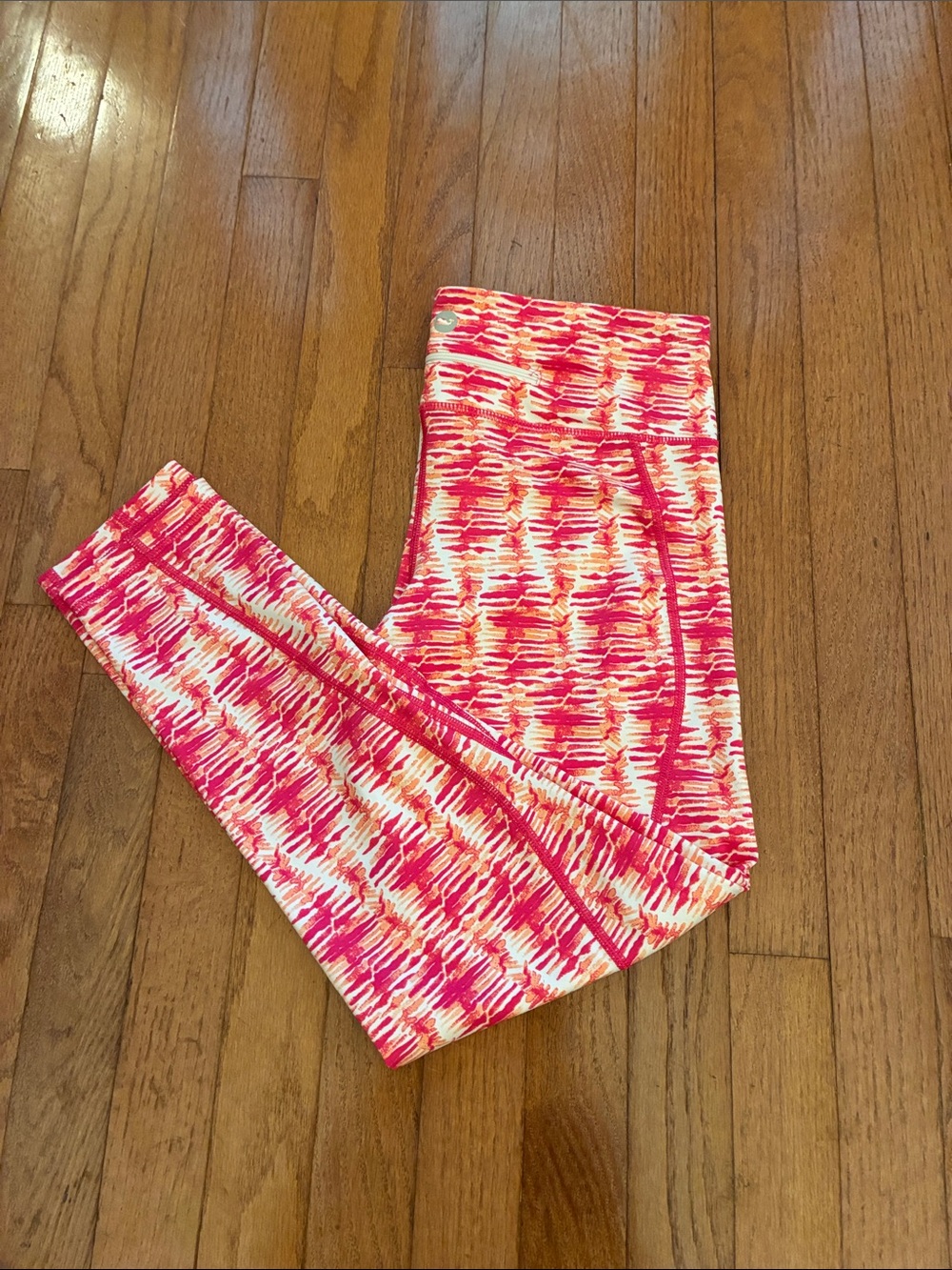 Vineyard Vines Women’s Pink, Orange & White Patterned Leggings Size M